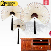 Modern new Chinese wrought iron wall decoration wall hanging creative decoration background wall pendant living room entrance wall decoration