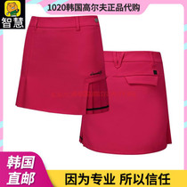 South Korea DESCENTE Disant Golf Suit Women's 20 Autumn Breathable Sports Pleated Skirt Skirt