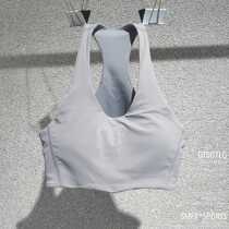 SMFK official silver gray graphite black ivory double-sided quick-drying fitness yoga training vest (with chest pad)