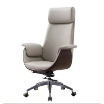 Boss Chair Genuine Leather Seat Swivel Chair Computer Chair Home Business Large Class Chair Office Chair Comfort Loungable Work Chair