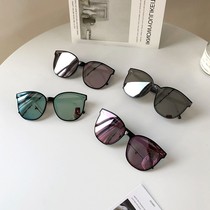 New sunglasses female Chauzzang original Cebu Star Net Red Square Face Sunglasses South Korea Personality Street Pat