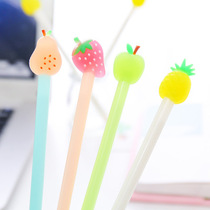Day Korea Creative Stationery Cute Little Fresh Fruit Pie Middle Sex Pen 0 5mm 5mm Black Signature Pen
