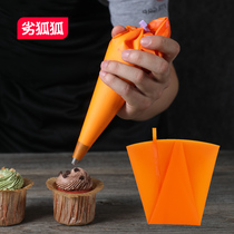 Inferior Fox Fox household silicone decorative bag anti-seepage oil squeezing bag baby supplementary food bean cake cookie milk bag