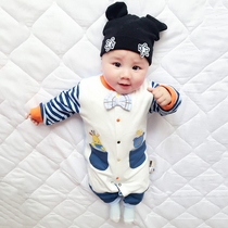 Baby Conjoined Clothes Mens Baby Summer Clothing 4 Autumn Winter 5 Newborns 2 Nets Red Cute 0 Monk Served 3 Months 1 Suit