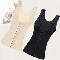 Breasted strengthened abdomen waist shaping shirt top split body shaping clothes women corset body dressing post-birth slimming clothes