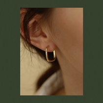 Geometric Square Earrings Circle Earrings Earrings Women Ins Ethos High Level Sensory Circle Ear Spikes Lukewarm Air Ear Accessories