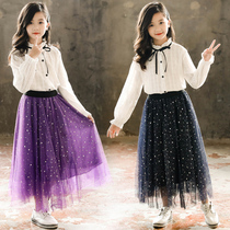 Big virgin autumn dress girls skirt suit 10 Seven 11 Eight 12 Thirteen 13-year-old primary school girl clothes foreign style