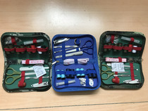 Needlework bag nail clipper ear scoop tweezers needlework life kit