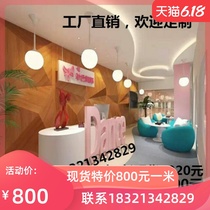 Custom front desk Reception desk Dance center Front desk Art paint Early education training Piano center Rectangular spot