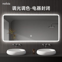Toilet Mirror Multifunction Bathroom Mirror Wall-mounted Bathroom Mirror Customized Anti-Fog Led Touch Switch Smart Mirror