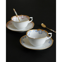 Japanese imported Atianaki Wenshan kiln hand-painted cherry blossom lady Coffee Cup Cup Cup afternoon tea coffee cup dish