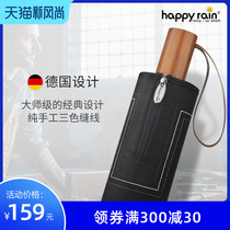 Germany happyrain umbrella Mens oversized double hand-opened umbrella Classic wooden handle umbrella gift gift umbrella