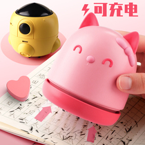 Electric Mini Vacuum Cleaner Rubber Scrum Cleaner Automatic Charging Desktop Cleaning Thever Pencil Crumb Suction Ash Machine Sweeping Suction Pen Scrum Scrum Litter Elementary School Supplies Portable Rubber Foam Cut