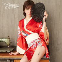 Sexy lingerie Passion suit Japanese bow kimono uniform seduction bed erotic tease sexy pajama woman