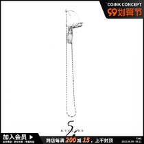 AtelierSo official authorized Blatter semicircular tassel earrings long chain neutral earrings fashion women