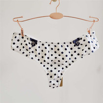 Good quality retro polka dots small sexy Xiangan brand withdrawal Cabinet low waist cotton crotch ladies underwear thong pants