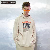 Meters Bonway Double Layer Hoodie Men's Hoodie New Spring Autumn Handsome Loose Hoodie