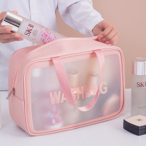 2021 new super fire ins wind PU matte cosmetic bag travel cosmetics storage bag portable waterproof toiletry bag