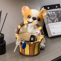 Home spot cute dog home decoration ornaments creative home decoration Portal key storage small decoration