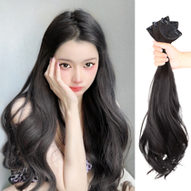 The wig female summer long hair is invisible and traceless