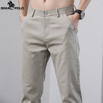 Paul Mens 2022 Casual Western Pants Spring New Pure Cotton Trousers Men 100 hitch Tide Straight Barrel Men Pants