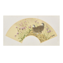 Zhonglong art hand-painted watercolor painting Zhu Yongzhen guinea fowl living room decoration painting collection national tide art