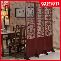 Screen partition living room entrance new Chinese retro style bedroom mobile folding costume folding screen simple modern solid wood