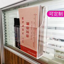 Acrylic Placement Box Organic Glass Display Case Propaganda Page File Containing Box Mall Hotel Wall Hanging Wall Box