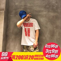 Best Sonny Monkey King Pelican series abstract color block design sling pure cotton national tide summer sports T-shirt