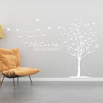 Water Moon Mirror Flower creative personality ins plant wall sticker stickers bedroom bedside wall decorations warm room