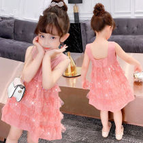 Girls Sundress dress 2021 new style childrens princess dress Childrens summer dress for girls
