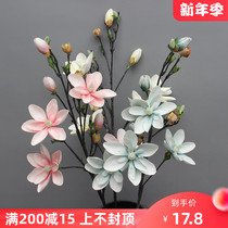 Simulation of large branches of Magnolia orchid table living room coffee table overall flower art Jiangnan wind fake flower decorations ornaments