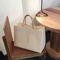 2019 Korean fashion simple large capacity canvas bag ins explosive shopping bag Hand bag women Big Bag