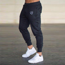 Muscle sportsman brother sweatpants pants Running training fitness pants Quick-drying breathable loose drawstring small feet pants