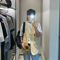 Hualun homemade summer cargo multi-pocket vest men summer trend Korean version thin jacket outer with small vest