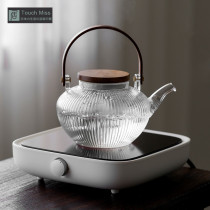 Touch Miss Hammer glass teapot thickened high temperature resistant heated electric pottery stove cooking teapot open fire tea cooker