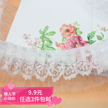 (9 9 yuan optional 3 pieces) lace mesh yarn pet children clothing dress shoes cap accessories floral side accessories