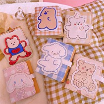 Wallet Ins Wind Brief About Women Lukewarm Retro Student Day Ensemble Korean Version Folding Teenage Girl Hearts Cute Short card Pack