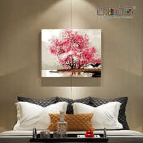 Self-painting diy digital oil painting living room landscape flower hand-painted color oil decoration painting Jiangnan smoky rain