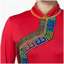 2020 new Mongolian embroidery square dance costume suit Mongolian dress summer middle-aged female adult dance