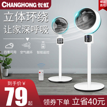 Long Iridescent Air Circulation Fan Remote Control Timing Desktop Electric Fan Floor Home Silent Vertical Turbine Convection Fan