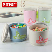 Wheat kitchen sealed tank Plastic food storage box Plastic grain dry fruit storage tank Biscuit jar storage tank