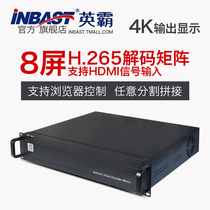 Hero H 265 network HD decoding matrix 8-screen digital decoding output single-screen 36-split with LED subtitles