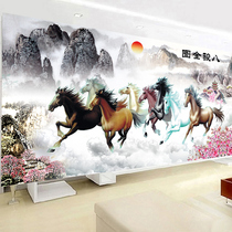 Diamond painting drawing room with drilling cross embroidered with modern simplicity about eight Jun Tutu diamonds embroidered horse to successful brick and stone painting full drill