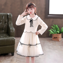 Girl skirt autumn 2021 new childrens autumn dress little girl Korean childrens dress female style princess dress