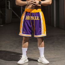 Muscle Beliefs Fitness Shorts Boys Basketball Training IRON RUNNING AMERICAN HIGH STREET LOOSE SPORTS CASUAL 50% PANTS