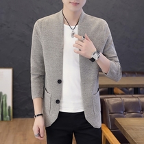 Knitted cardigan men Korean version of 2020 Autumn and Winter new trend thin wear sweater coat men