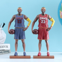 Creative NBA basketball star model hand-held piggy bank cartoon star character decoration birthday