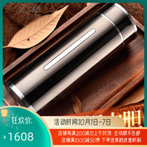 KM999 snowflake silver inner cup stainless steel thermos cup high-grade business water Cup Silver Cup mens Tea Cup customization