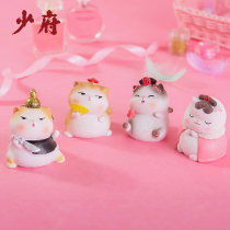 Forbidden City Creative Kitty Ornaments Cute Cure Mengmeng Little Doll Office Desktop Toy Jewelry Birthday Gift